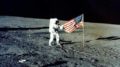 Bandera de Estados Unidos en la Luna