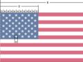 Características de la bandera de los Estados Unidos
